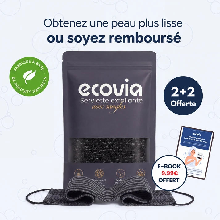 Serviette de douche exfoliante Ecovia